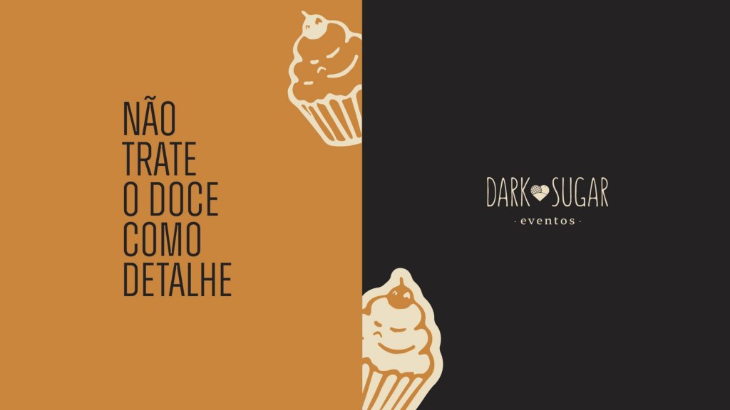 Dark Sugar Eventos visual identity reading não trate o doce como detalhe