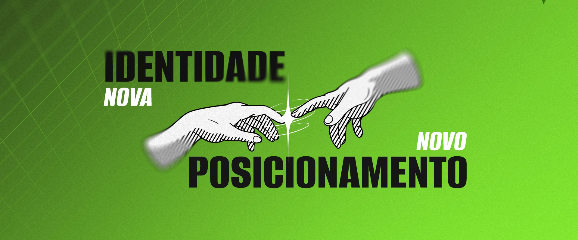 Agência 110 rebranding banner: new identity, new positioning