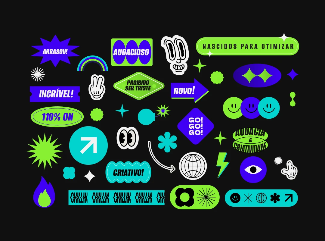 Agência 110 internal sticker pack